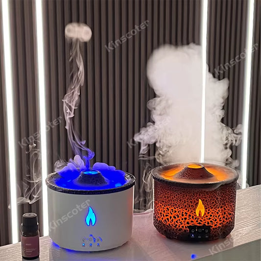 Jellyfish Smoke Ring Aroma Diffuser Creative Volcanic Air Humidifier Aromatherapy for Home Office Be...