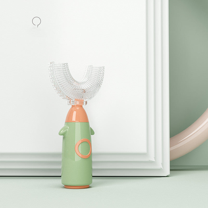 Manual Children'S U-Shaped Toothbrush Silicone Toothbrush Soft Bristles Mouth Cleaning U-Shaped Silicone Manual Children'S Toothbrush