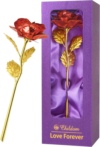 Birthday Gifts for Women Mom,Forever Purple Rose Flower for Delivery Prime | Christmas Rose Gifts for Women Mom,Purple Artificial Flowers Rose Gift for Women Her,Anniversary,Valentines,Stocking Stuffers