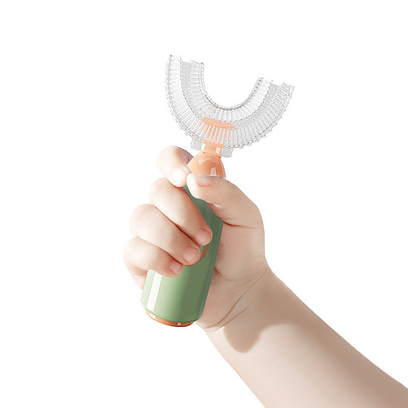 Manual Children'S U-Shaped Toothbrush Silicone Toothbrush Soft Bristles Mouth Cleaning U-Shaped Silicone Manual Children'S Toothbrush