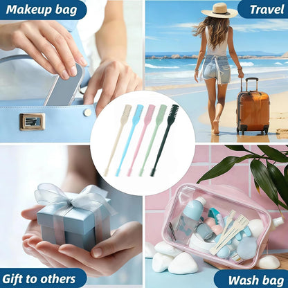 5Pcs 2-In-1 Nasal Hair Cutter, 2026 New Double Sided Nose Hair Cutter, Portable 360° Rotating Manual Nose Hair Trimmer for Men and Women, Colorful