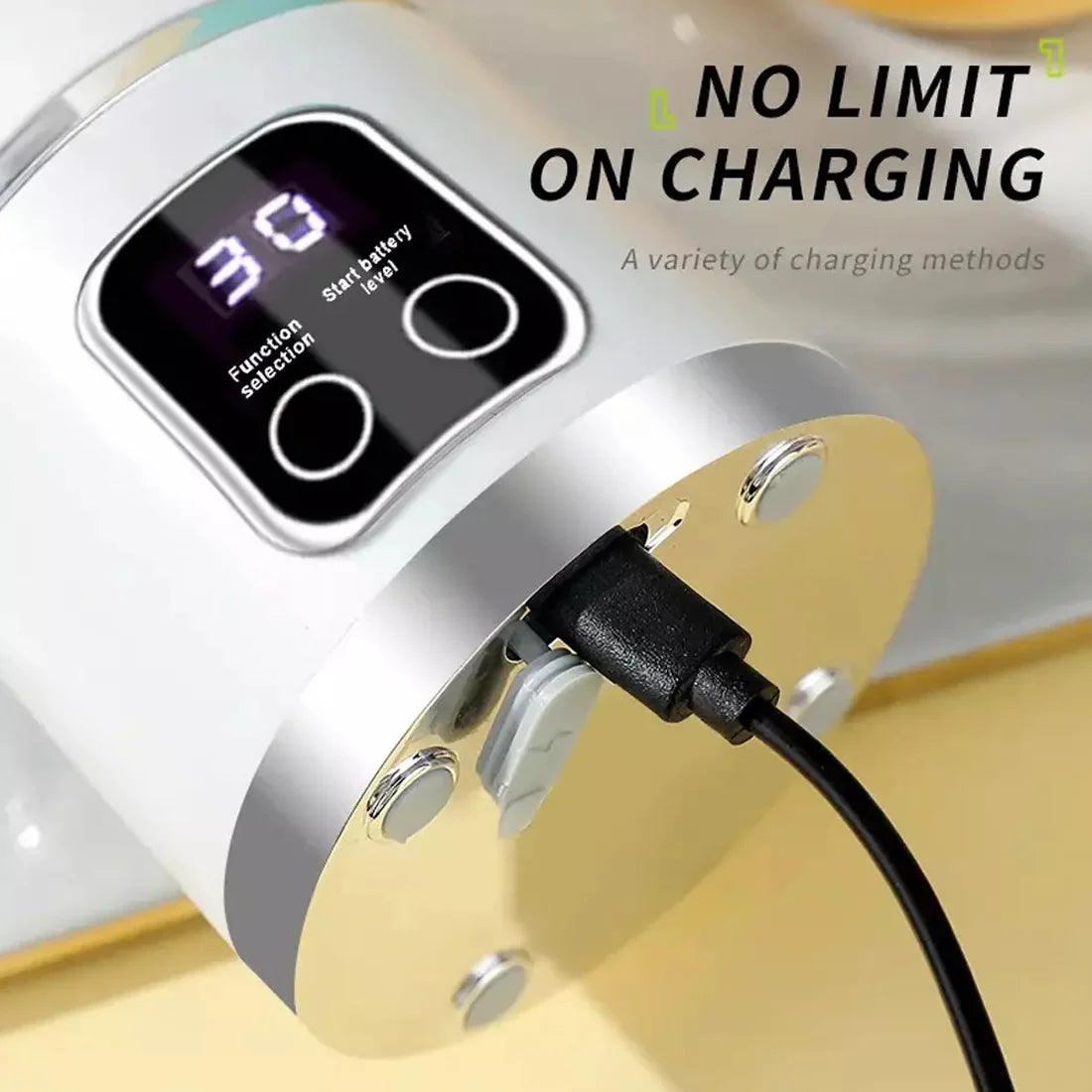 Portable USB Rechargeable Juicer Cup Electric Mixer Blender Smoothie Maker 450Ml