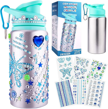 Gifts for Girls, Decorate Your Own Water Bottle Kits for Girls, Art Supplies for Girl for Kids 6-8-12, Teen Arts and Crafts Toys Kits for Daughter Sister Birthday Back to School Christmas Gift Ideas