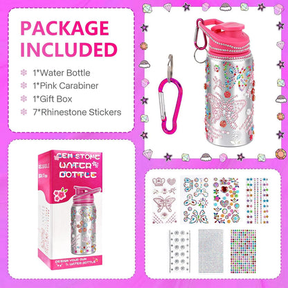 Gifts for Girls, Decorate Your Own Water Bottle Kits for Girls, Art Supplies for Girl for Kids 6-8-12, Teen Arts and Crafts Toys Kits for Daughter Sister Birthday Back to School Christmas Gift Ideas