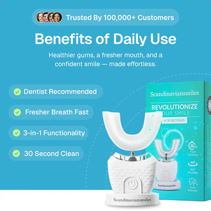 Lusailstore | Adult U-Shaped Electric Toothbrush