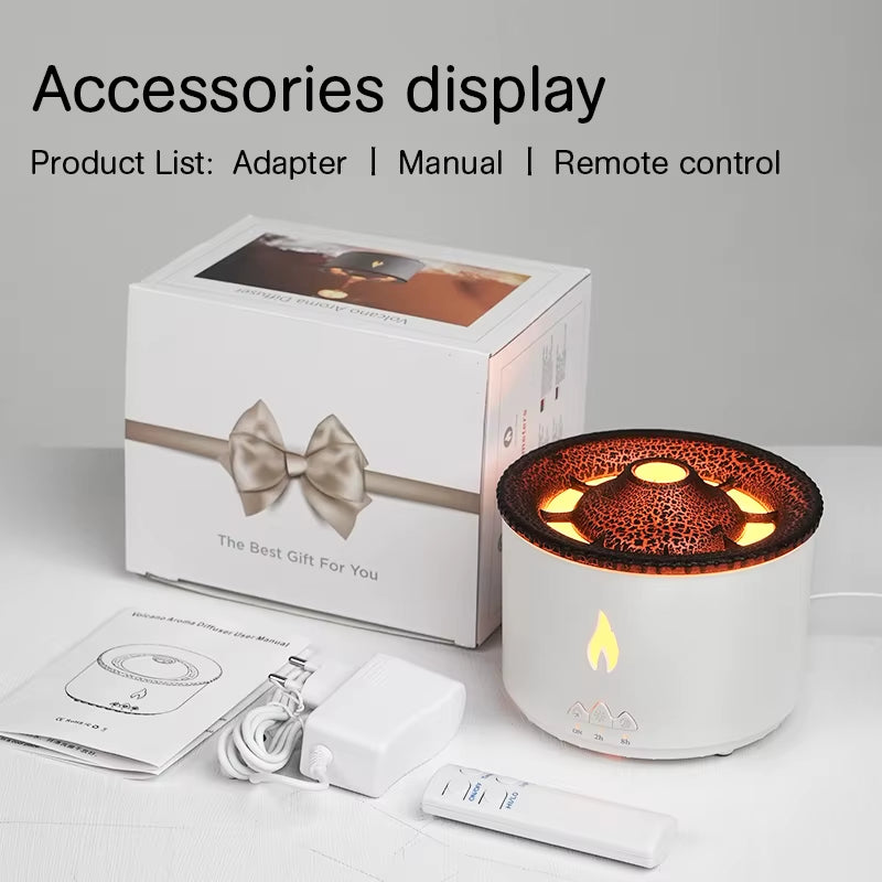 Jellyfish Smoke Ring Aroma Diffuser Creative Volcanic Air Humidifier Aromatherapy for Home Office Be...