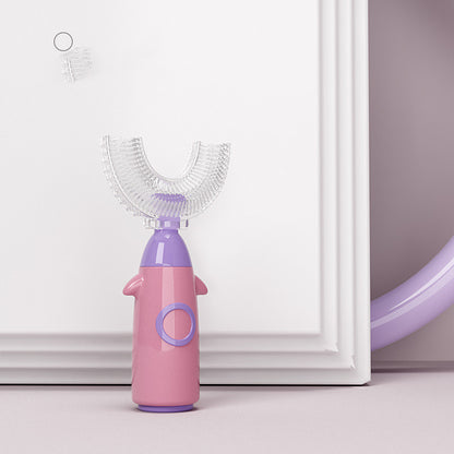Manual Children'S U-Shaped Toothbrush Silicone Toothbrush Soft Bristles Mouth Cleaning U-Shaped Silicone Manual Children'S Toothbrush