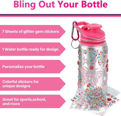 Gifts for Girls, Decorate Your Own Water Bottle Kits for Girls, Art Supplies for Girl for Kids 6-8-12, Teen Arts and Crafts Toys Kits for Daughter Sister Birthday Back to School Christmas Gift Ideas
