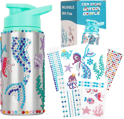 Gifts for Girls, Decorate Your Own Water Bottle Kits for Girls, Art Supplies for Girl for Kids 6-8-12, Teen Arts and Crafts Toys Kits for Daughter Sister Birthday Back to School Christmas Gift Ideas